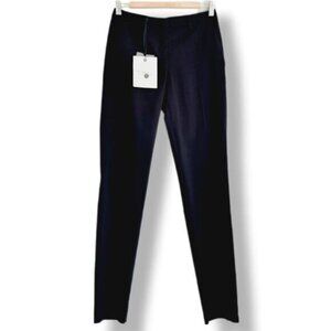 MONCLER Wool Blend Slim Dress Trousers Navy Sz Eur 38 | US S